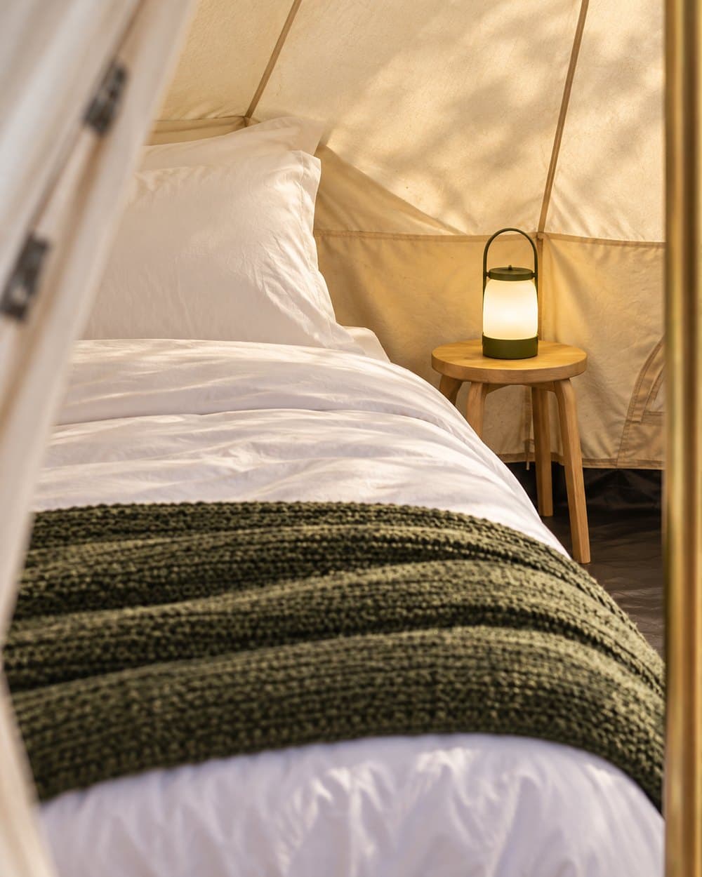 Morning at the tents, coffee in hand (illustrative concept)